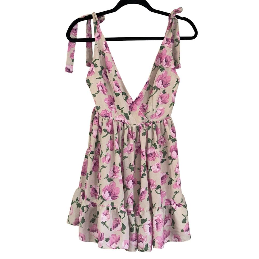 Superdown Revolve Floral Mini Skater Dress Women XXS Cottage Fairycore Whimsical